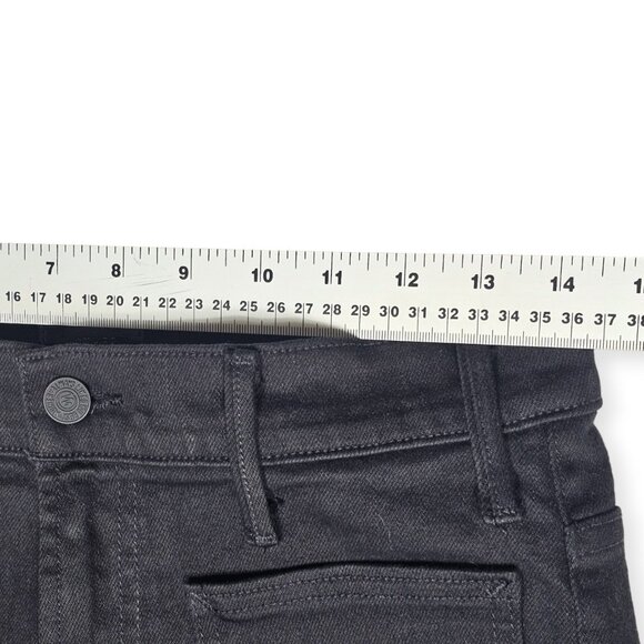 MOTHER The Patch Pocket Insider Flood Jeans Black Size 28 - Picture 2 of 9